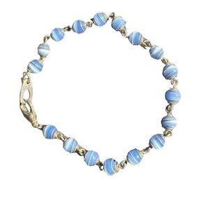 Blue Cat Eye Bracelet
